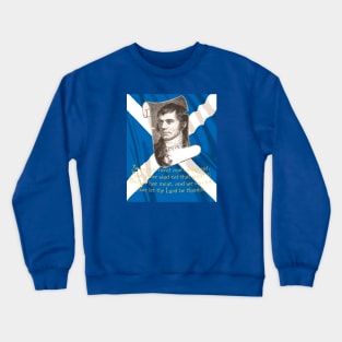 The Selkirk Grace Burns Night Supper Prayer In Blue Crewneck Sweatshirt